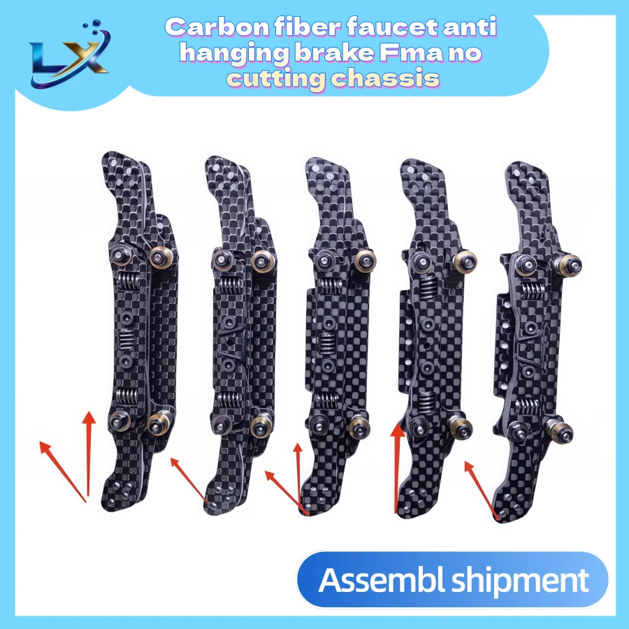 Châssis FMA en fibre de carbone à ressorts indépendants, anti-blocage de frein, tête de dragon, sans découpe, pour Tamiya Mini RC 4WD