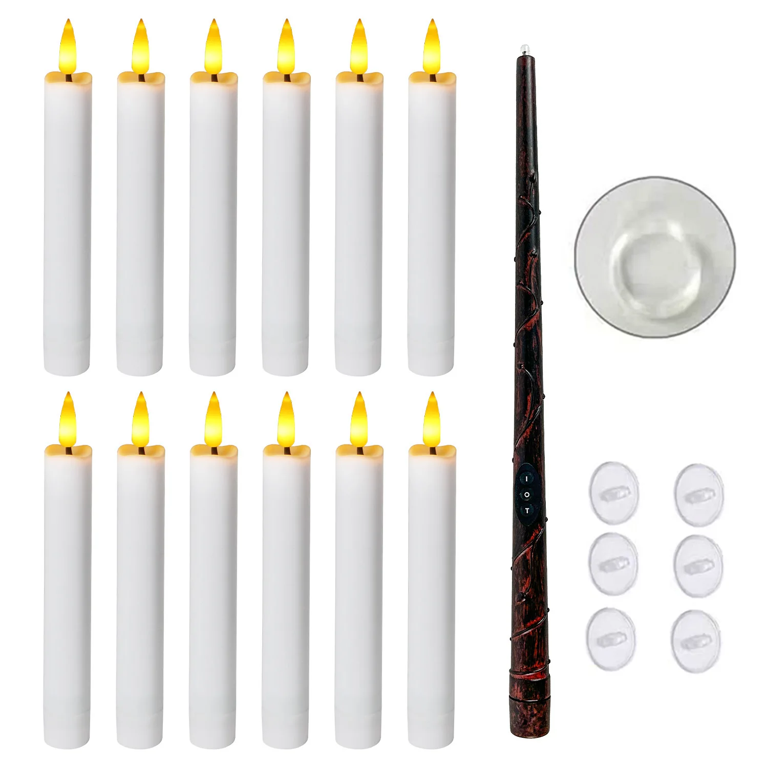 

Magic Wand Levitating Candles with Timer – Floating Decorative Lights for Home, Party, Halloween & Christmas