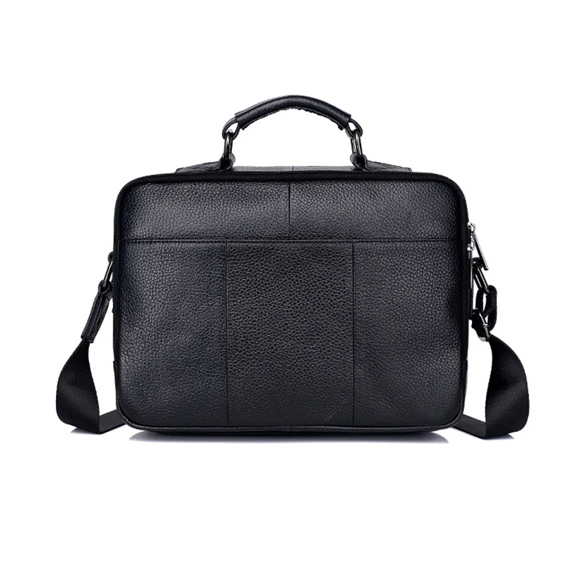 Imagem -04 - Bolsa Crossbody de Couro Genuíno para Homens Bolsala de Ombro Mensageiro Bolsa Masculina de Negócios Couro de Vaca Real Maleta Única