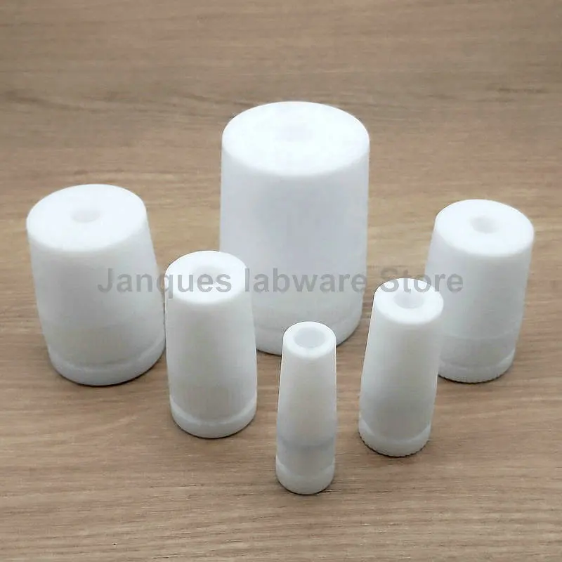 1pc Lab 14/19/24/29/34/40/45/50# PTFE stir plug Fit for strring rod Flask PTFE Solid Stopper matching stirrer