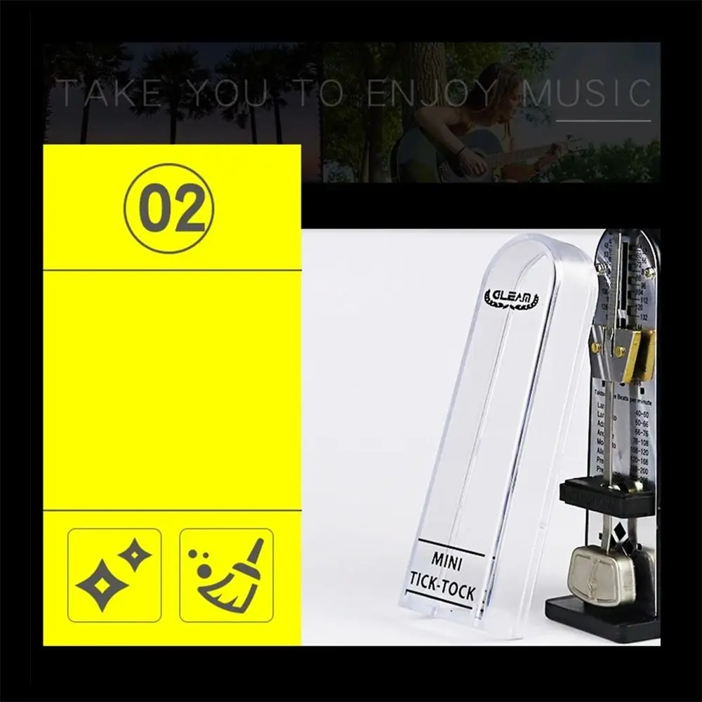 

Metal Movement Mechanical Metronome High Accuracy Loud Sound Piano Metronome Musical Instrument Antique Guitar Metronome