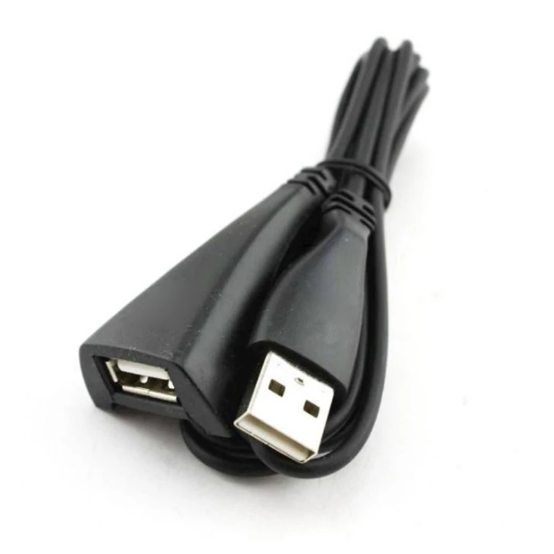 Y1UB USB Cable for  USB 2.0 Extension Cable Female to Male USB Receiver Extension Line USB Dongle Extender Cord