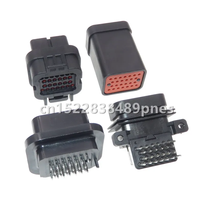 26 Pole 6437288-6 1437288-6 3-1437290-7 Automotive ECU Plug Cable To Board Connector Straight PCB Socket