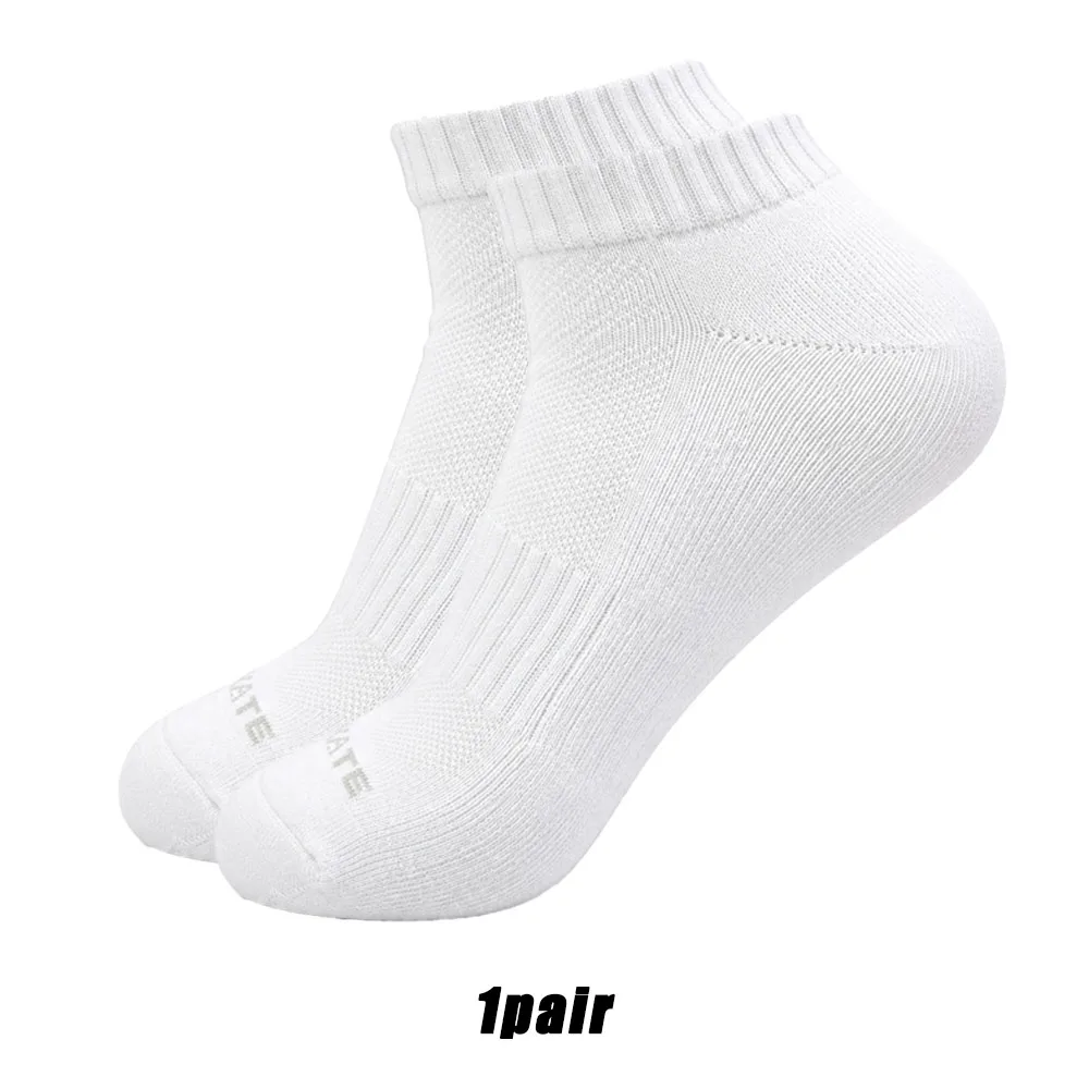 1/3pairs Men Ankle Sports Socks Cotton Breathable Mesh Athletic Socks Moisture Wicking Elastic Cuff Short Socks for Running Gym