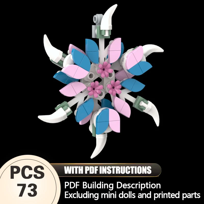 

Creators Animal Series Model MOC Building Bricks Snowflake Ornament Modular Technology Gifts Holiday Assemble Children Toys Suit