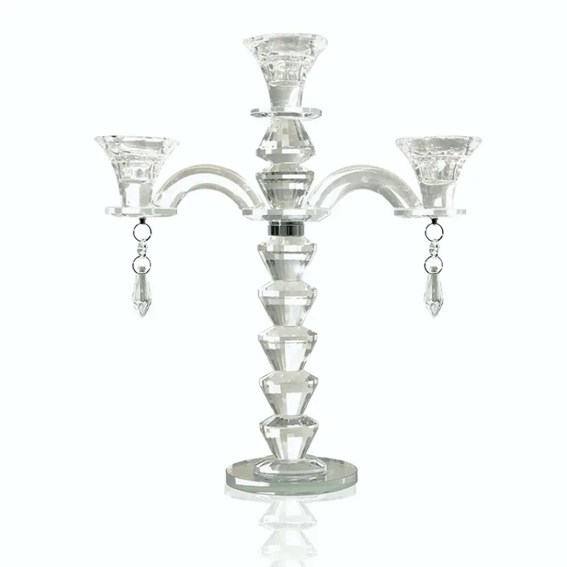Wholesale Factory Price Candlestick Glass Royal Luxury Candlestick High Dedication Candlestick For Sale
