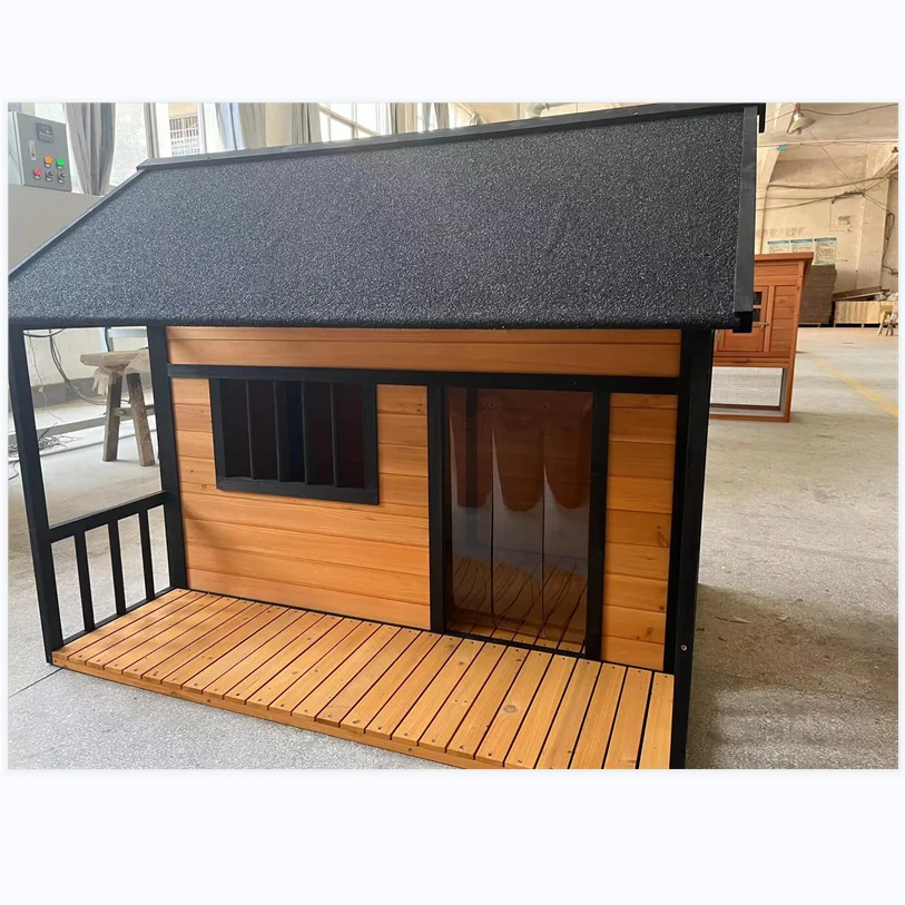 Hot selling outdoor pet kennel dog villa solid wood environmental protection dog house