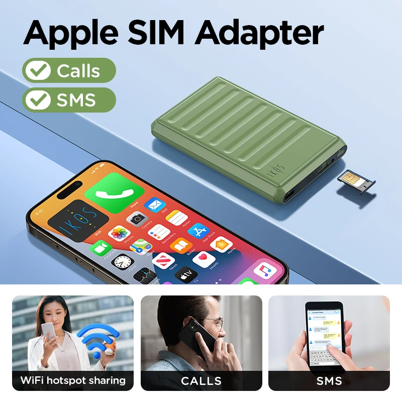 Adapter karty SIM K7S do iPhone'a - Rozmowy SMS Hotspot/Internet Wi-Fi