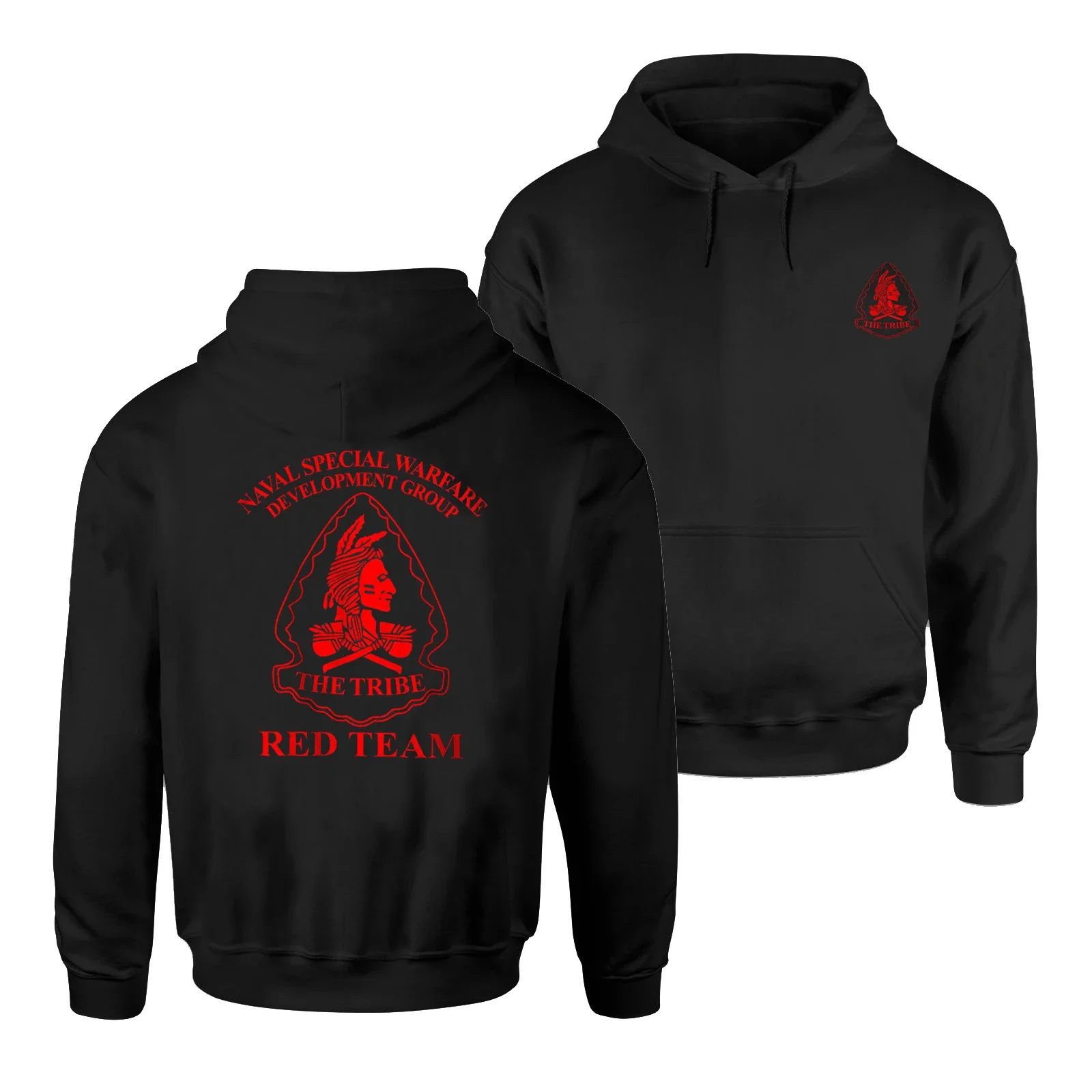 

Naval Seals Devgru Tacdevron Red Squadron The Tribe Pullover Hoodie 100% Cotton Comfortable Casual Mens Sweatshirt Streetwear