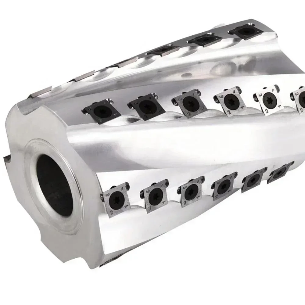 Helical Spiral Cutter Head - Reversible Blades for Wood Planer & Shaving Machine