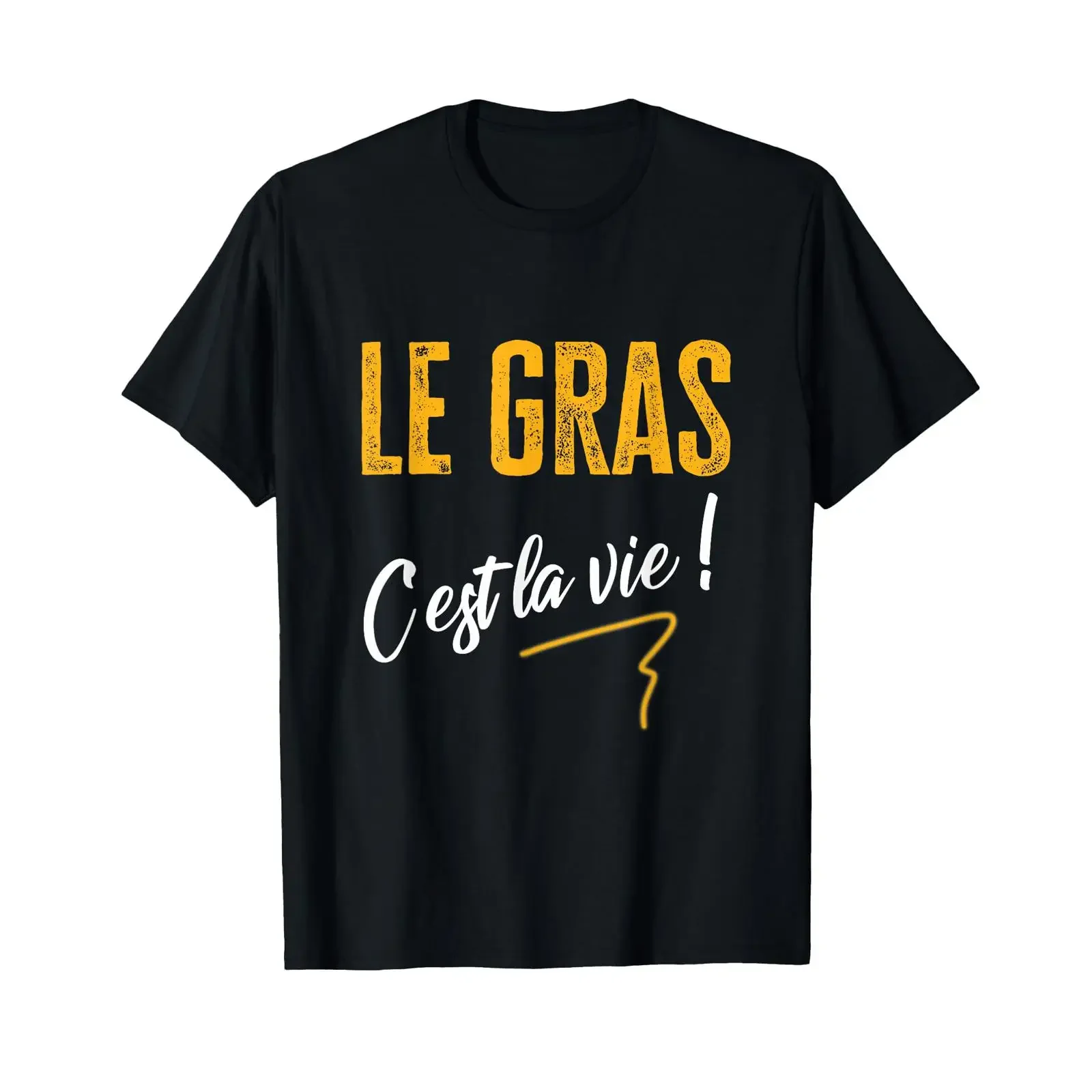 TV Le Gras C'est La Vie Worship Serie Kaamelott Humour T Shirt vintage Washed designer clothes Unisex Breathable Slightly