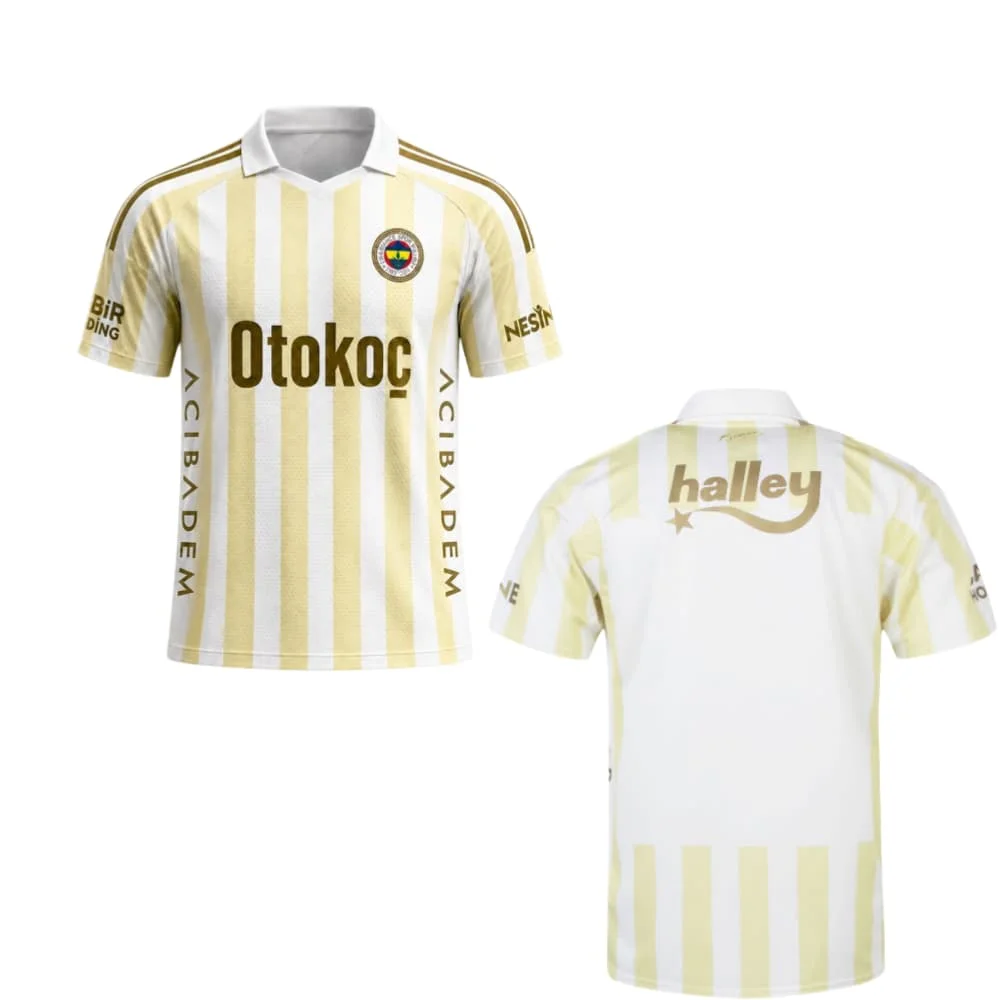 2026/27 Saison Fenerbahce 3D-Druck Unisex Fußballtrikot Herren Sommer Sport Schnelltrocknendes Trikot Familien-Set