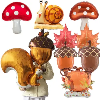 Díkůvzdání kreslený zvířecí stojící balónek veverka fóliový balónek ve tvaru šišky lesní téma miminko narozeninová dekorace na večírek 10 nejlepší prodej Narozeninové dekorace Nemo - №10