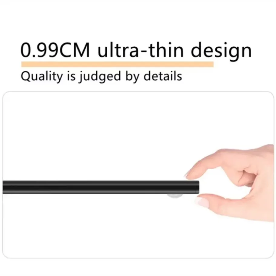 LED Night Light 3 Color Dimmable Motion Sensor USB Rechargeable Lamp for Kitchen Wardrobe Cabinet Lighting 20CM/30CM/40CM LEDs