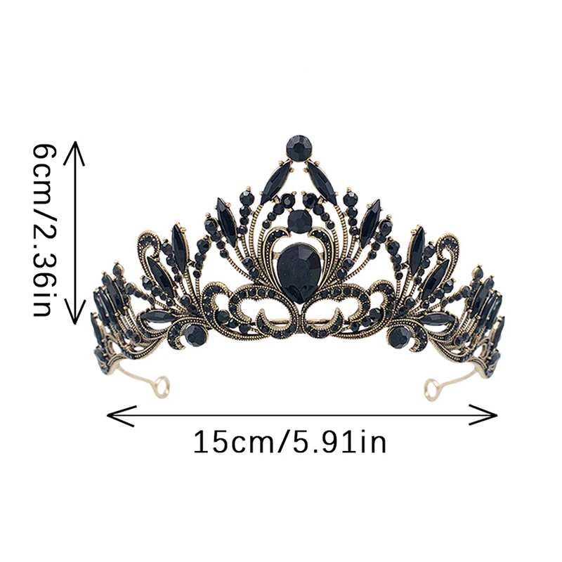 Elegant Girls Crystal Tiara Crown For Women Party Wedding Princess Rhinestone Bridal Crown Hair Jewelry