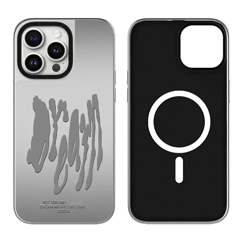 

Graffiti Letter iPhone 11 12 13 14 15 Pro Max Mirror Surface MagSafe Case Cover Shell