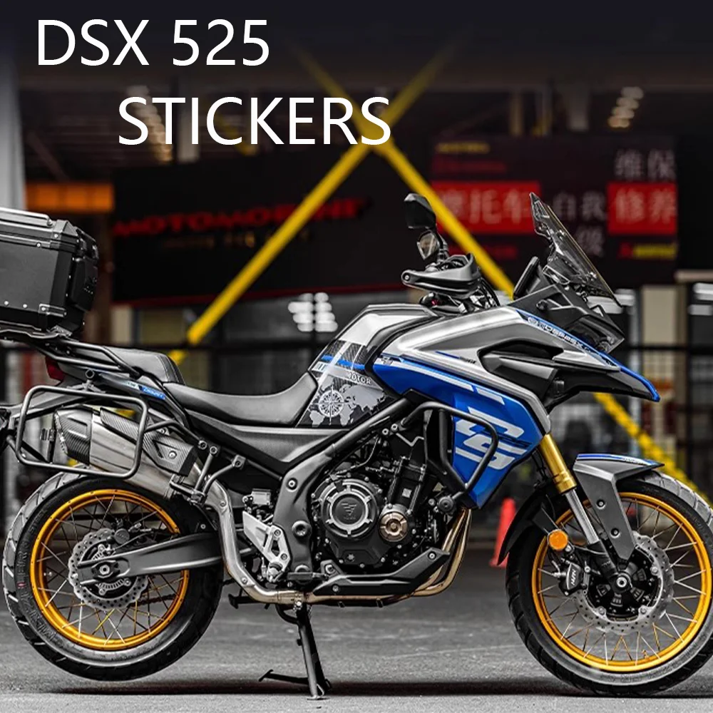 525DSX Accessories Motorcycle Decorative Stickers Full Set Of Decals Paint Protection For VOGE DS525X DSX525 525 DSX parts