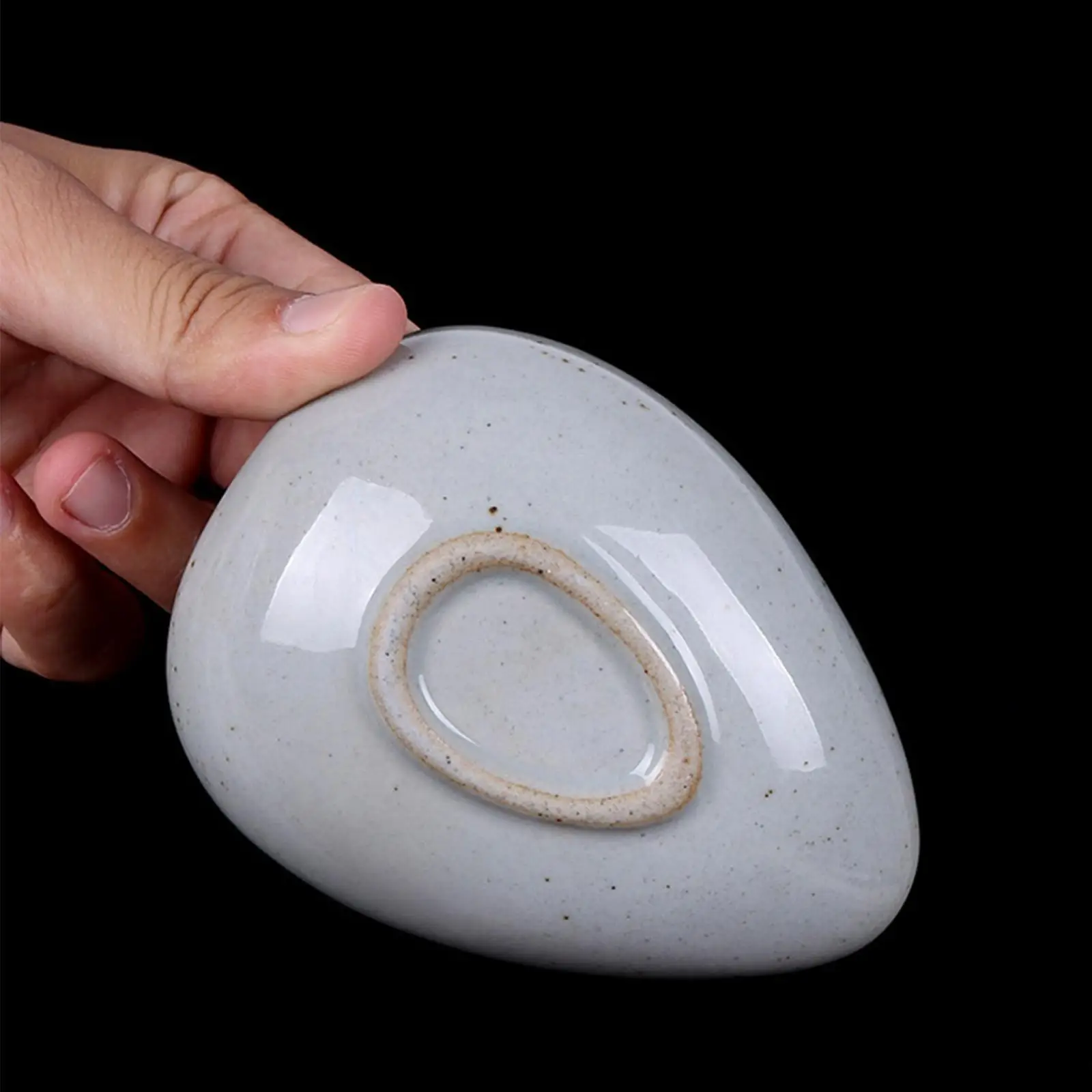 Porcelain Coffee Bean Dosing Cup with Pour Spout for Espresso Machine Weighing Tray Tea Leaf Holder Multipurpose Kitchen