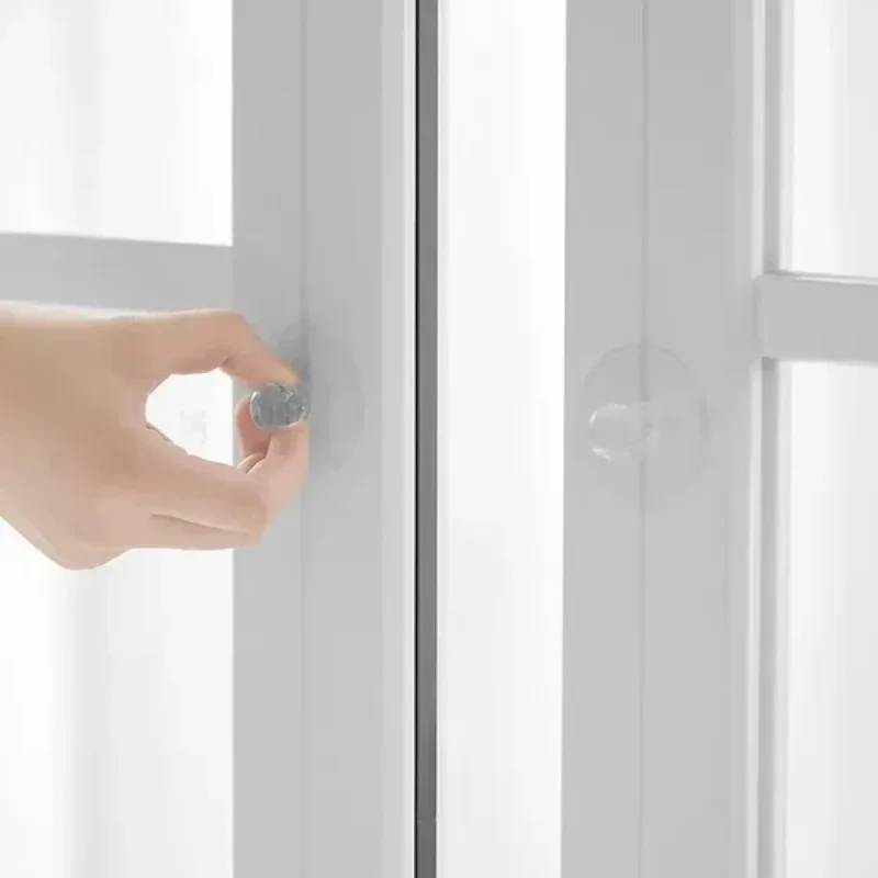 4 Stück Transparente Kristall-Türknöpfe Schubladen-Schrank-Türgriffe Selbstklebende Griffe mit Hakenfunktion Tür-Wanddekoration – Detail 4