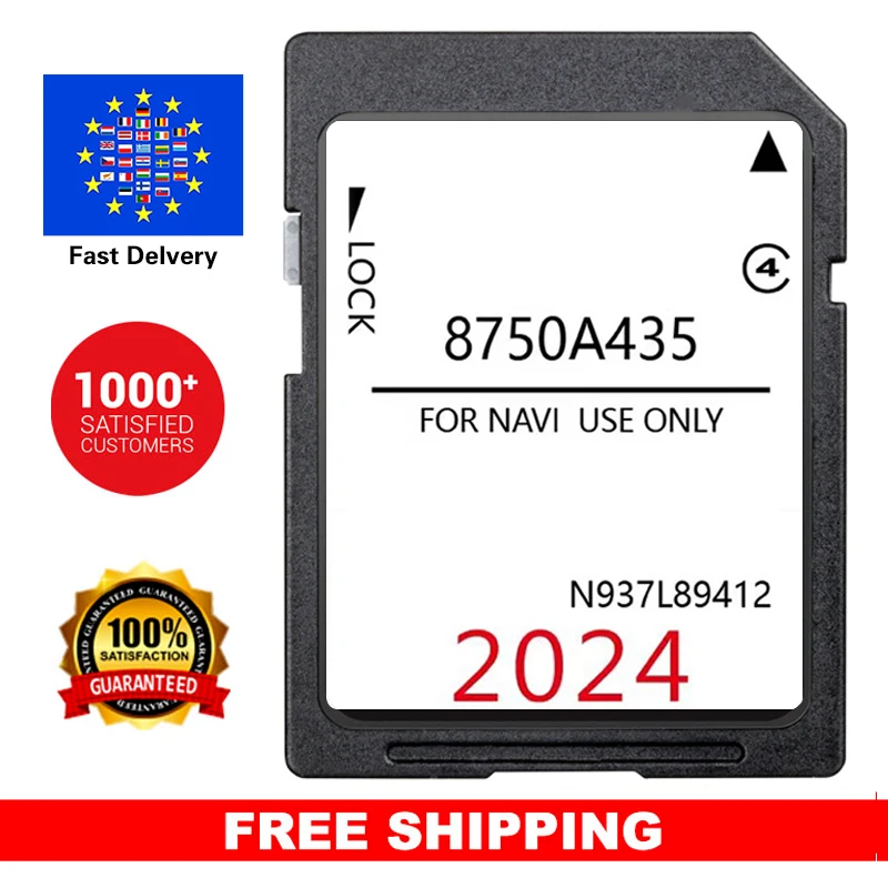 

2024 Version Map UK Europe for Citroen C4 Aircross 2011-2017 Vehicle C-11 Navigation GPS Update SD Card 8750A435 N937L89412 16GB