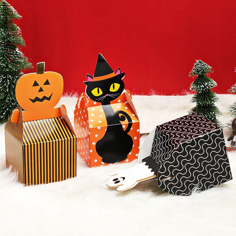 Halloween Pumpkin Spider Ghost Candy Box Packaging