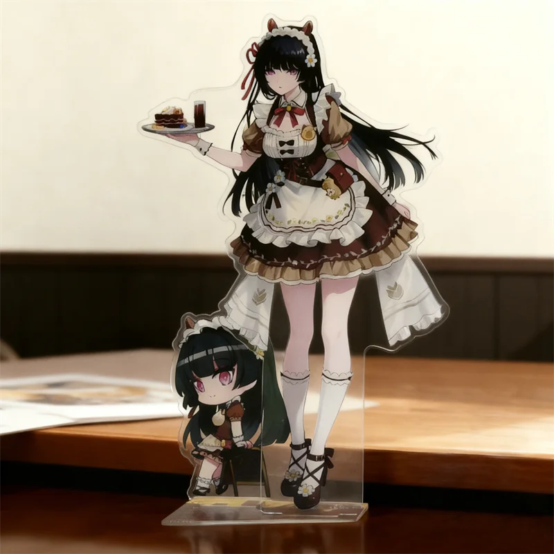 لعبة Wuthering Waves CHISA Capybara تأثيري حامل نموذج لوحة الشكل تمثال أكريليك سطح المكتب زخرفة اكسسوارات لطيف الدعائم #5