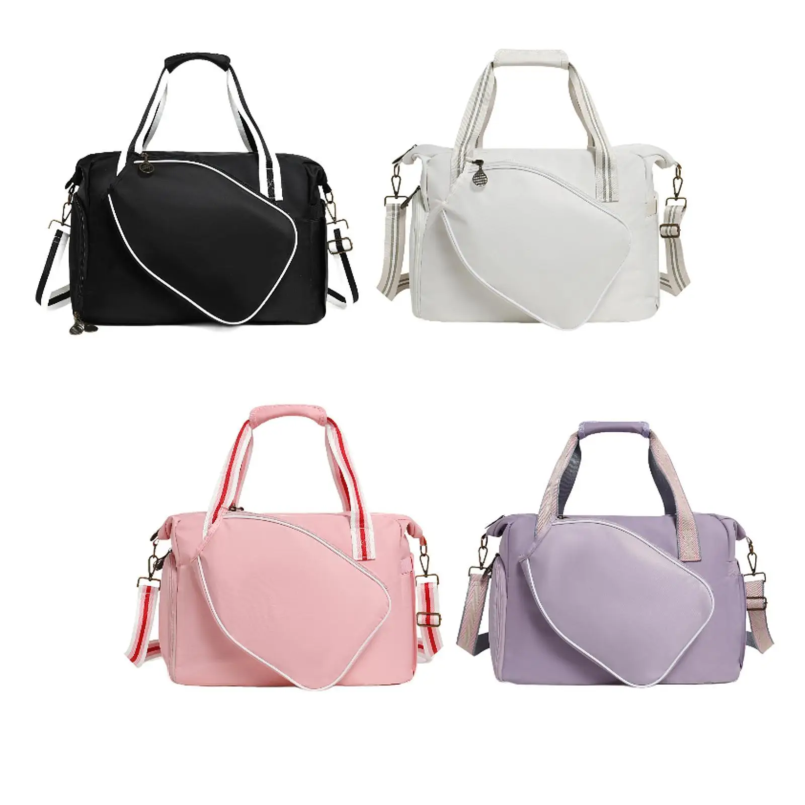 

Pickleball Racket Storage Bag Handbag Large Capacity Pickleball Shoulder Bag Zipper Closure Practical Pickleball Racquet Bag
