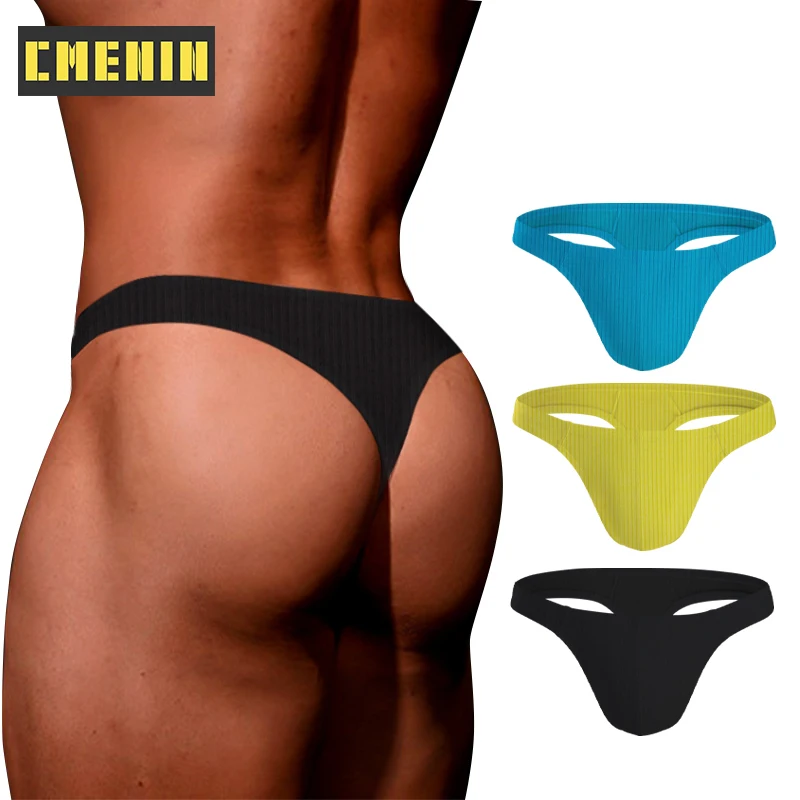 Tanga masculina de algodão e calcinha de corda G, confortável roupa íntima sexy Stringi gay, cueca jockstrap masculina, popular