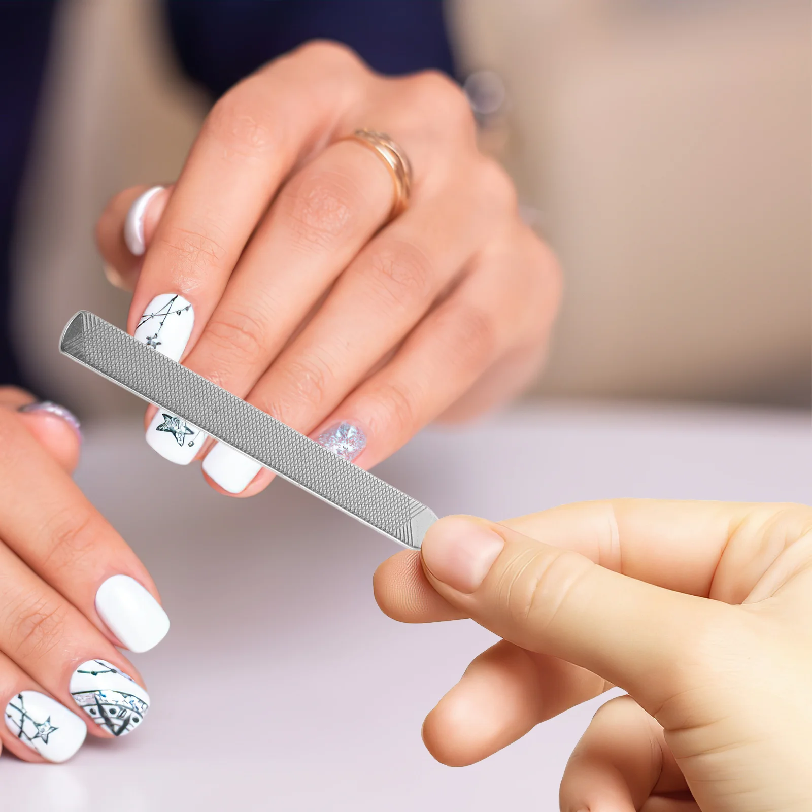 

1Set Stainless Steel Manicure Set Professional Portable Nail Trimming Kit Travel Pedicure Tools Lightweight Nail Grooming Kit