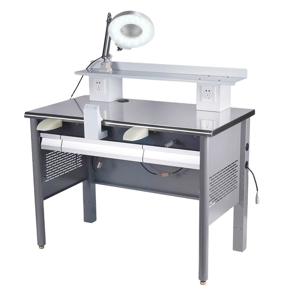 

Strong 304 Stainless steel work table Station Assembly laboratory workbench With vacuum cleaner