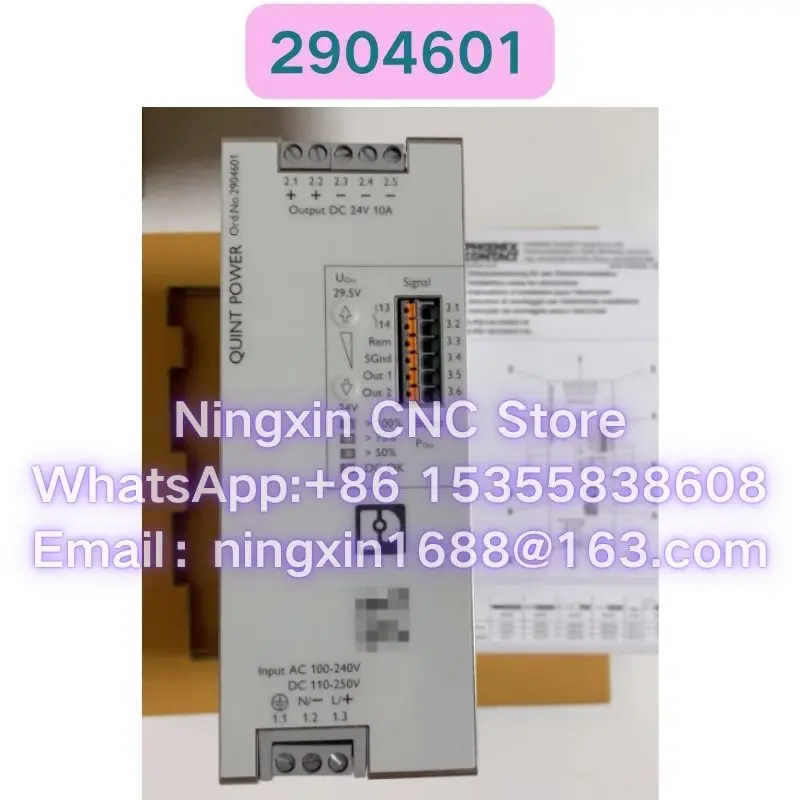 

Совершенно новый оригинальный модуль питания 2904601 QUINT4-PS/1AC/24DC/10 Входное напряжение AC100-240 В, выход 24 В постоянного тока 10 А Быстрая доставка
