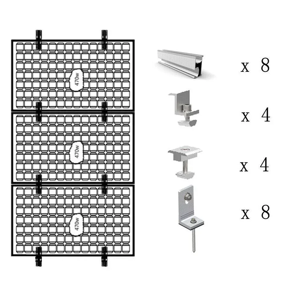 Solar Rail Alu Mounting Rail Solar Panel PV Profile Solar Profile Bracket Rail Solar Panel Module High Quality