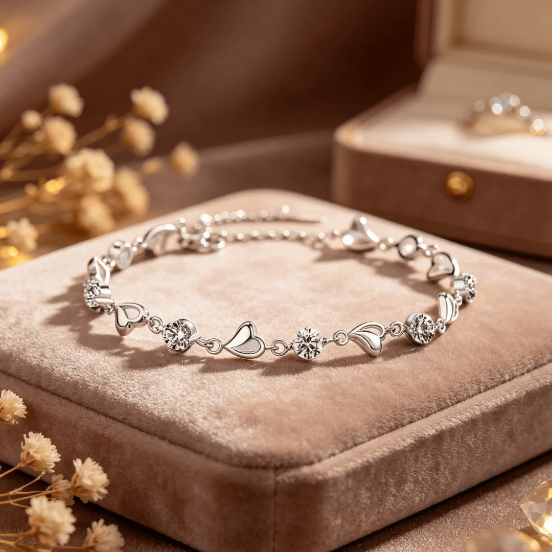Special offer 925 Sterling Silver Bracelets for women luxury Heart Wedding Crystal Birthday gift High Quality Affordable Jewelry