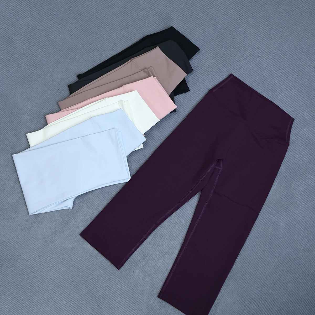 Ctenkevet 3/4-Yogahose mit hoher Taille für Damen, Sommer, Hüfthebende Capri-Leggings, Turnhose, Sportmode für Damen – Detail 30