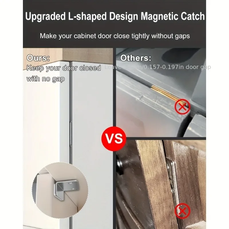 طقم مكون من 4 قطع - لا يتطلب حفر للتركيب، مناسب لعشاق الأعمال اليدوية لأبواب خزانة المطبخ والأدراج وخزائن الملابس