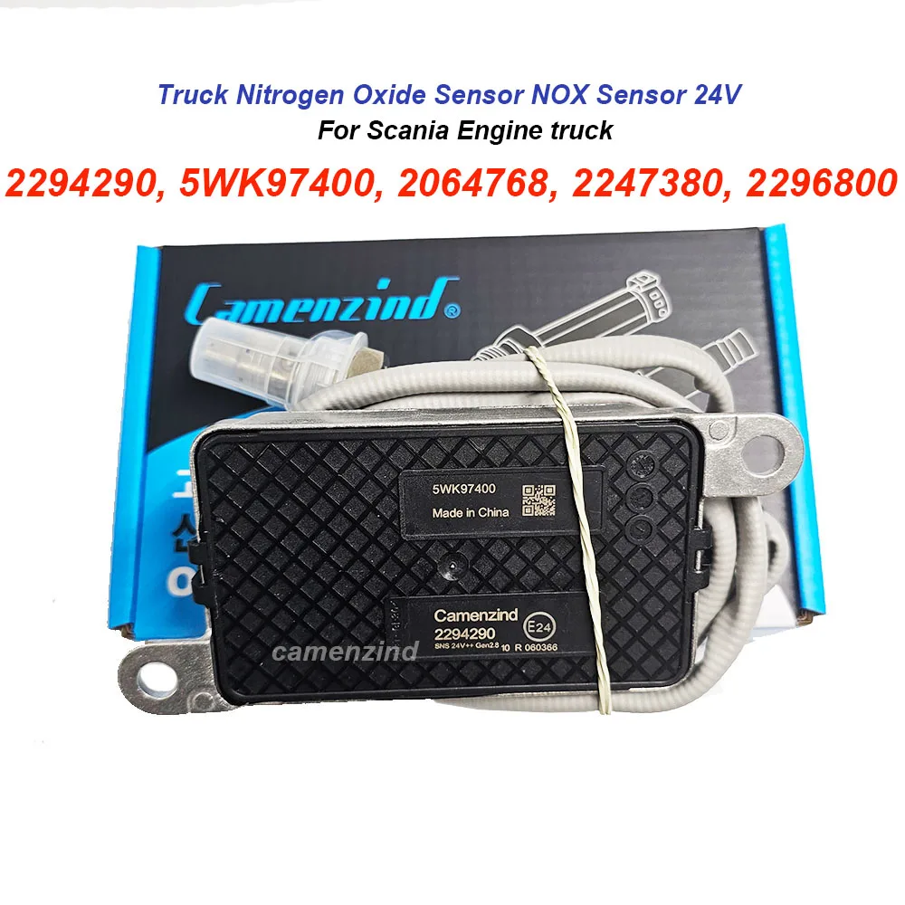 Image of 2294290 5WK97400 2064768 2247380 2296800 94596961 HX-5WK97400 LKW-Stickoxid-Sensor NOX-Sensor 24V Hochwertig für Scania Euro 6 Motor LKW Vollständig Getestet