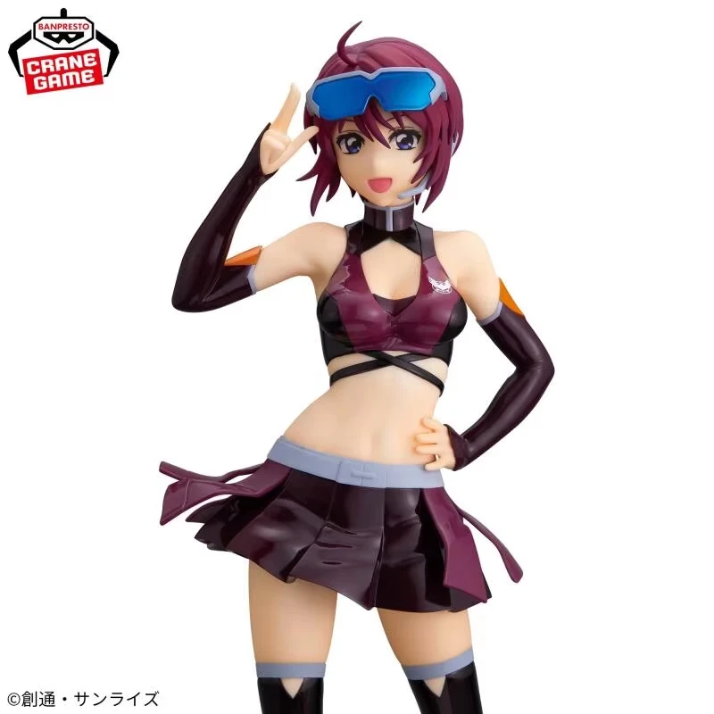 Original BANDAI MOBILE SUIT GUNDAM SEED FREEDOM GLITTER&GLAMOURS-Lunamaria Hawke- Racing ver. Figure Anime Modle Toys gifts view 4