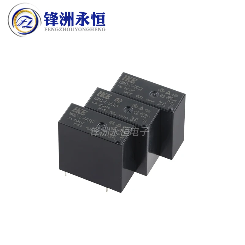 1Pcs New Original Relay HRM3-S-DC5V HRM3-S-DC12V HRM3-S-DC24V 10A 4PIN HRM3 S DC5V 12V 24V power relay