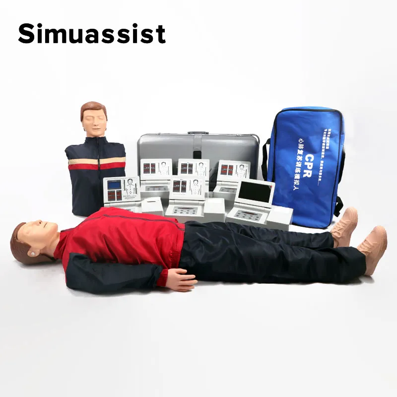 LCD Color Display Advanced Computer Cpr Full Body Adult CPR Manikin/Mannequin, CPR Training Model/Dummy Bagged