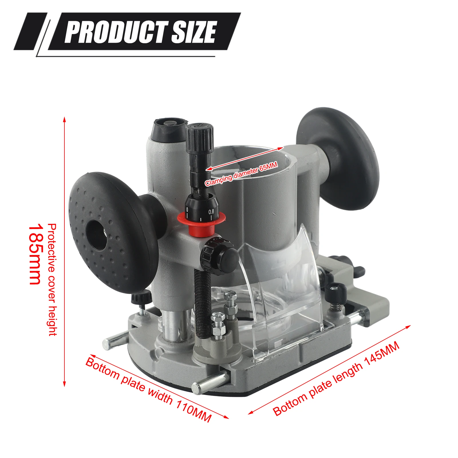 Trimming Machine Base (Not Include Trimmer And Other Parts) 65mm Plunge Router Base Milling Trimming Base For Trimming Machine