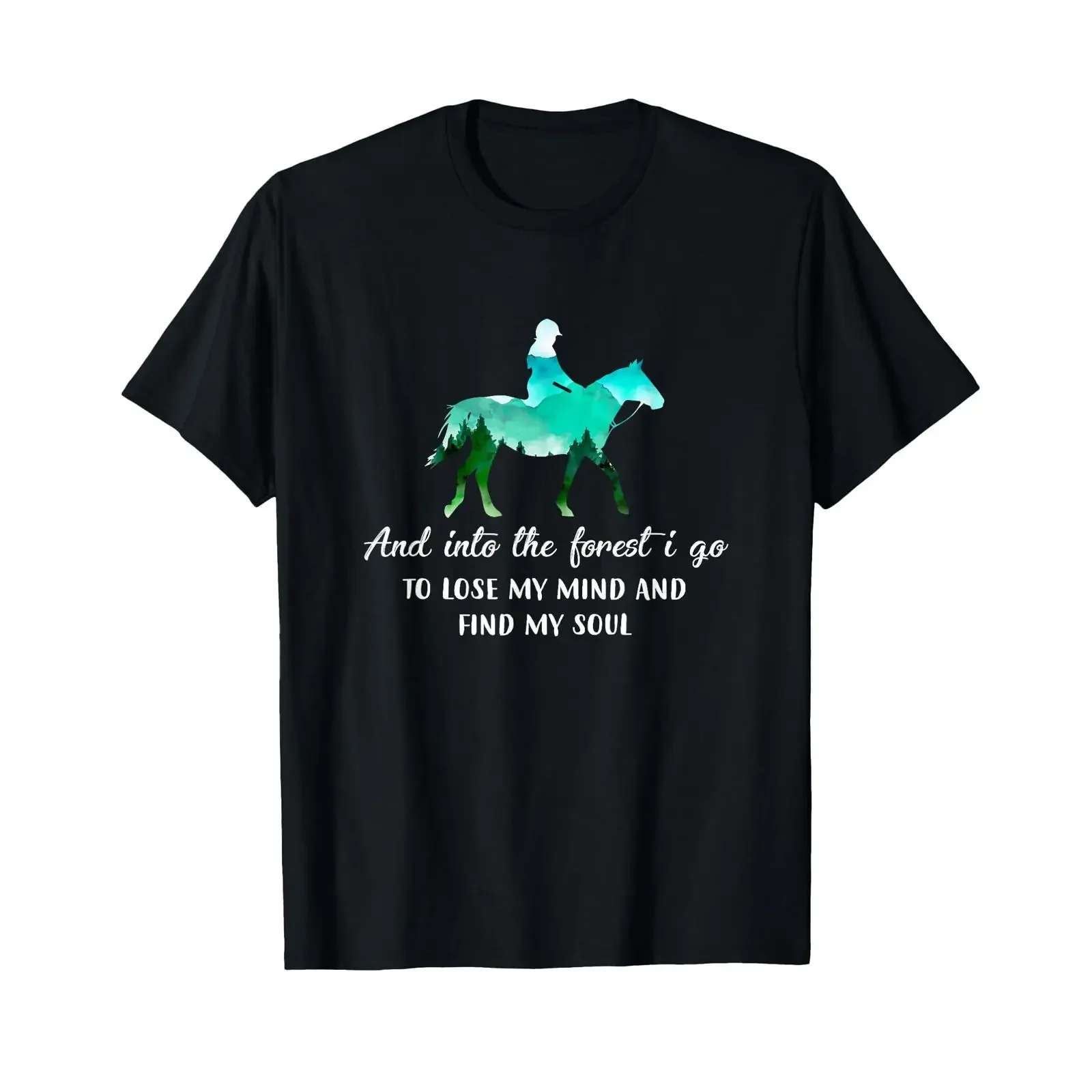 Et dans la forêt, je me laisse emporter par la beauté, la recherche de ma âme. T-shirt vintage, lavé, respirant, doux, confortable, élégant.