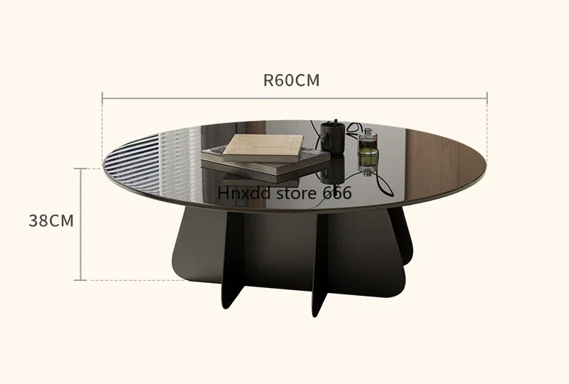 Small apartment living room household coffee table light luxury Internet celebrity wrought iron coffee table