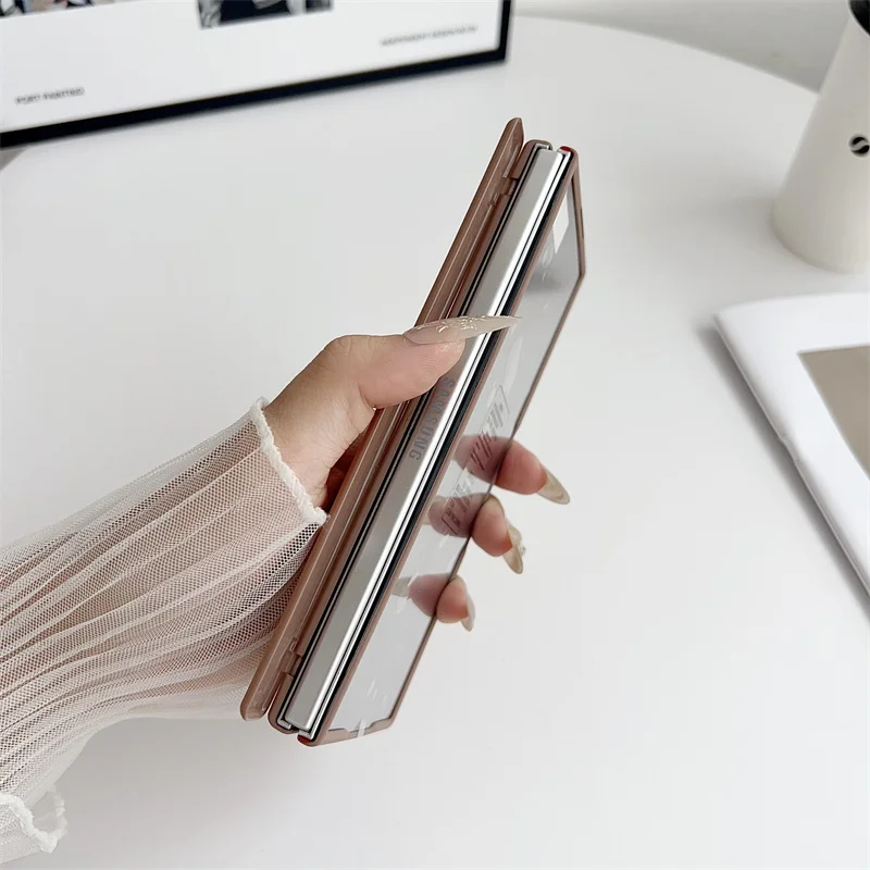 Magsafe Ultra Thin Matte Hinge Case dla Samsung Galaxy Z Fold 7 6 z miejscem na rysik S Pen, bezprzewodowe ładowanie, szkło ochronne na ekran, odporna na wstrząsy obudowa — zdjęcie produktu 5