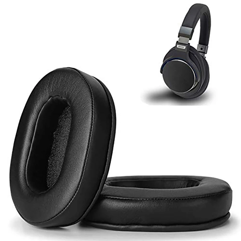 Top Deals 2X 이어 쿠션 메모리 폼 이어 패드 커버 ATH M50X 용 교체 용 이어 패드 Audio Technica M40X M30X M20 Black