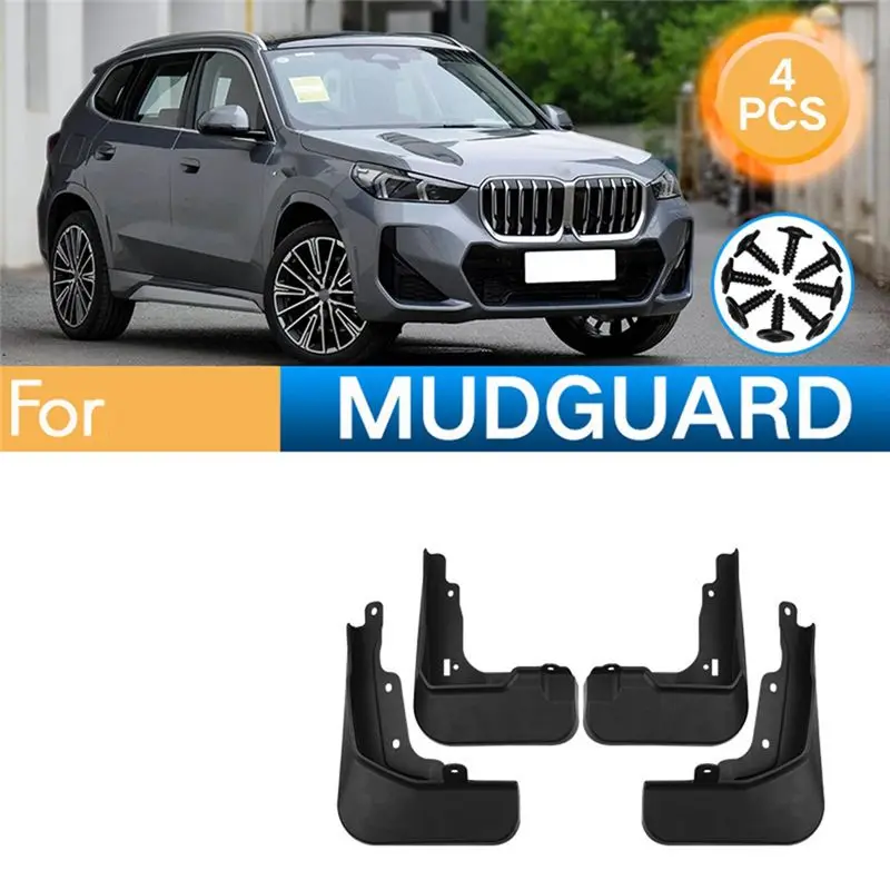 AU16-4PCS Car Mudguard Mud Flaps Splash Mud Guard Fender For BMW X1 M Sport 2023 Car Accessories