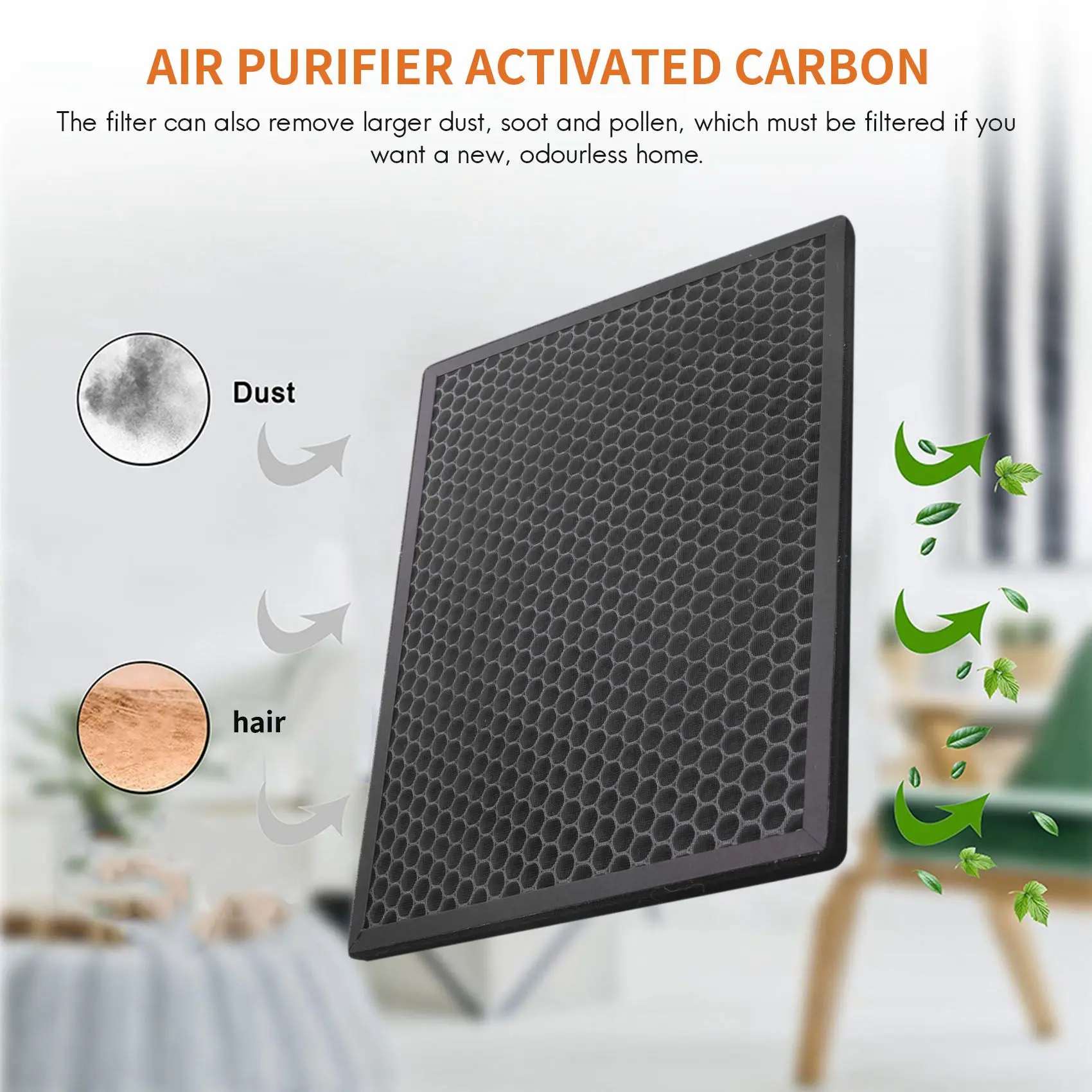 New Active Carbon Replacement Filter for Philips Air Purifiers AC2889/10, AC288710, AC2882/10,AC3829/10, FY2422 FY2420