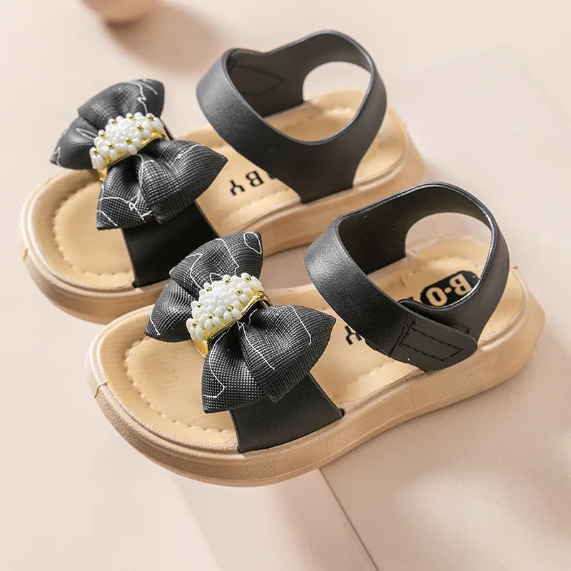 Summer new princess sandals for girls soft soles all match shoes for children beach shoes fashion girls sandals