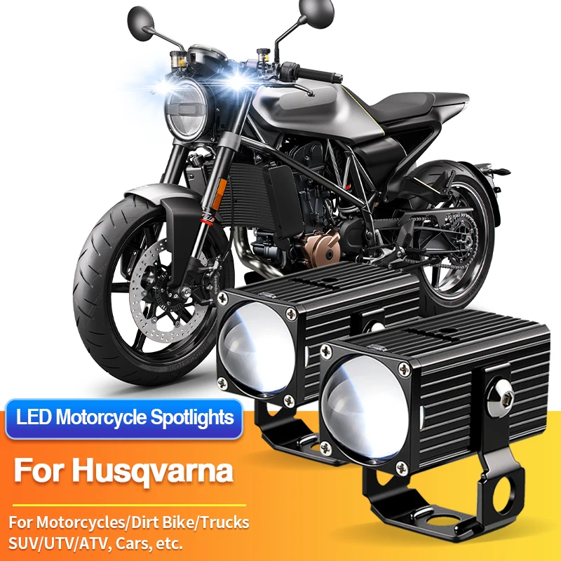 

1/2PC LED Motorcycles Headlight White Spotlight Truck ATV for Husqvarna TC50/TC65/TC85/TC250/TE150/TE250/TX125/TX300i/VITPILEN