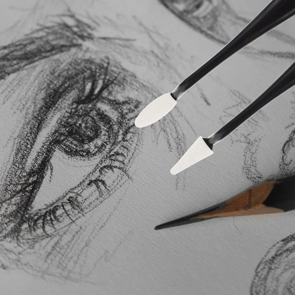 1 مجموعة مناديل رسم فرشاة مزج العصي أدوات الرسم خفيفة الوزن دائم PP مناديل رسم مزج جذوع اللوحة محايات #4