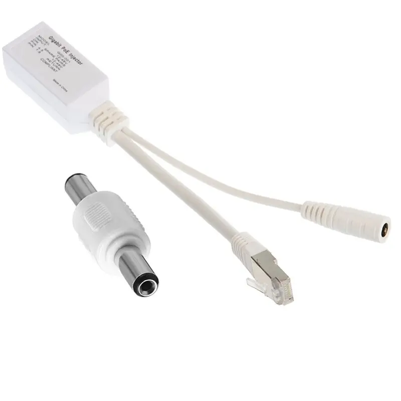 Gigabit For IP Camera Poe Injector Splitter Cable Kit DC Input Passive Poe Modeb Poe For Wifi Access Points DTC711.11